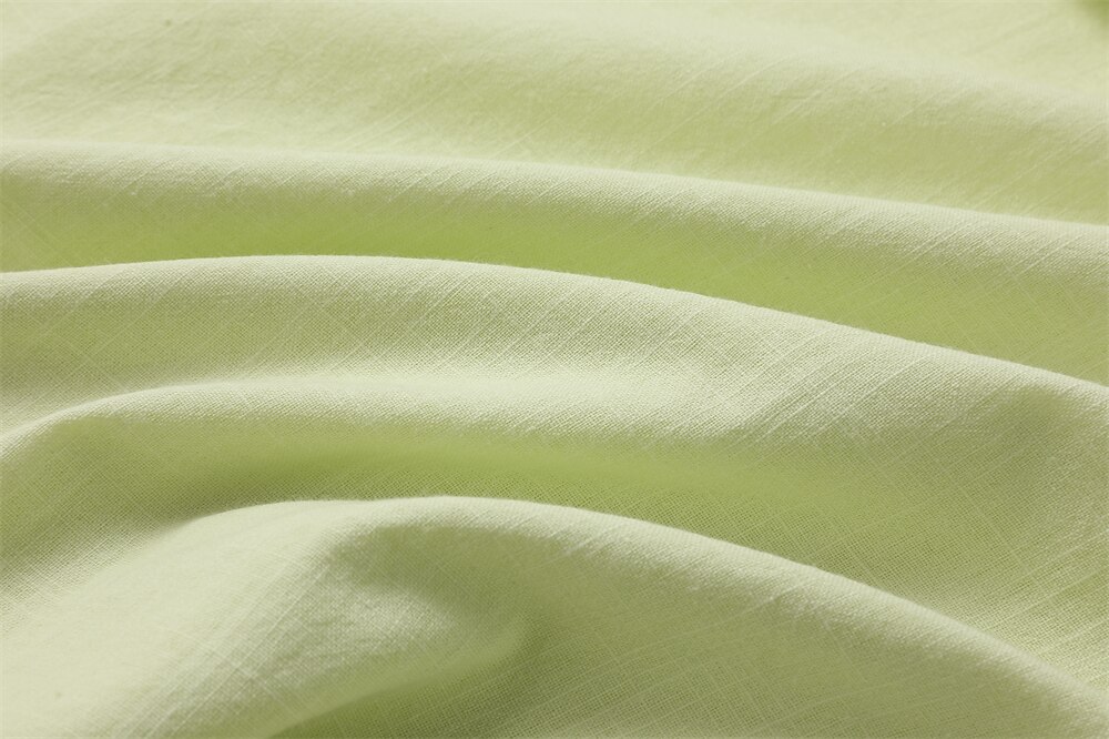 Men'sLinen Summer Beach Long Sleeve Plain Lapel Spring & Summer Casual Daily Clothing Apparel Shirt 