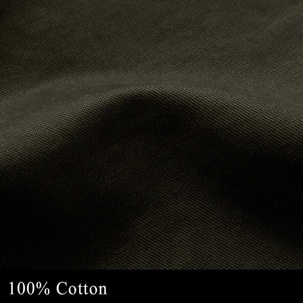 Men's Cotton Embroidered Military Jacket with Shoulder Straps Long Sleeve Standing Collar Multi-Pockets Trucker Jacket US Flag Print Tactical Outerwear