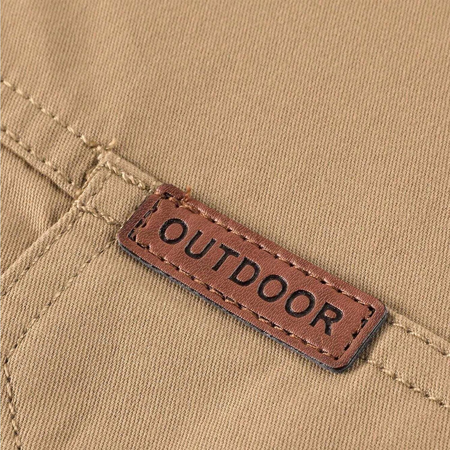 Men's Solid Color Cowboy Work Shirt Western Shirt Cargo Shirt Long Sleeve Casual Tactical Sports & Outdoor Going out Winter Spring &  Fall Turndown Print Army Green Khaki