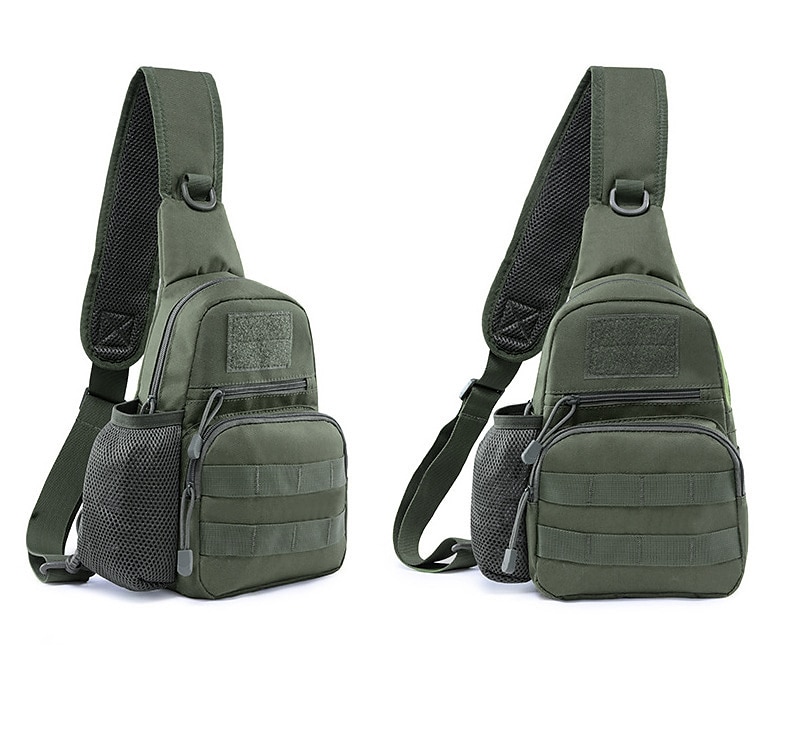 Hiking Backpack Hiking Sling Backpack Backpack Breathable Wearable Multifunctional Durable Outdoor Oxford Cloth ACU Color CP Color Jungle