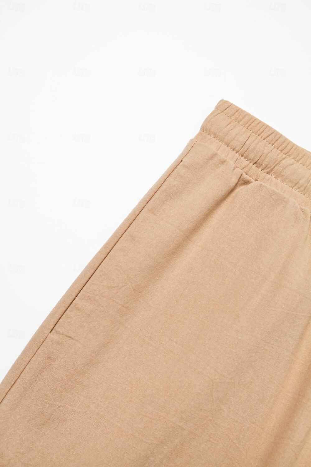 Men's Cargo Pants Linen Pants Trousers Summer Pants Drawstring Multi Pocket Straight Leg Plain Comfort Breathable Outdoor Daily Going out Linen / Cotton Blend Fashion Casual White