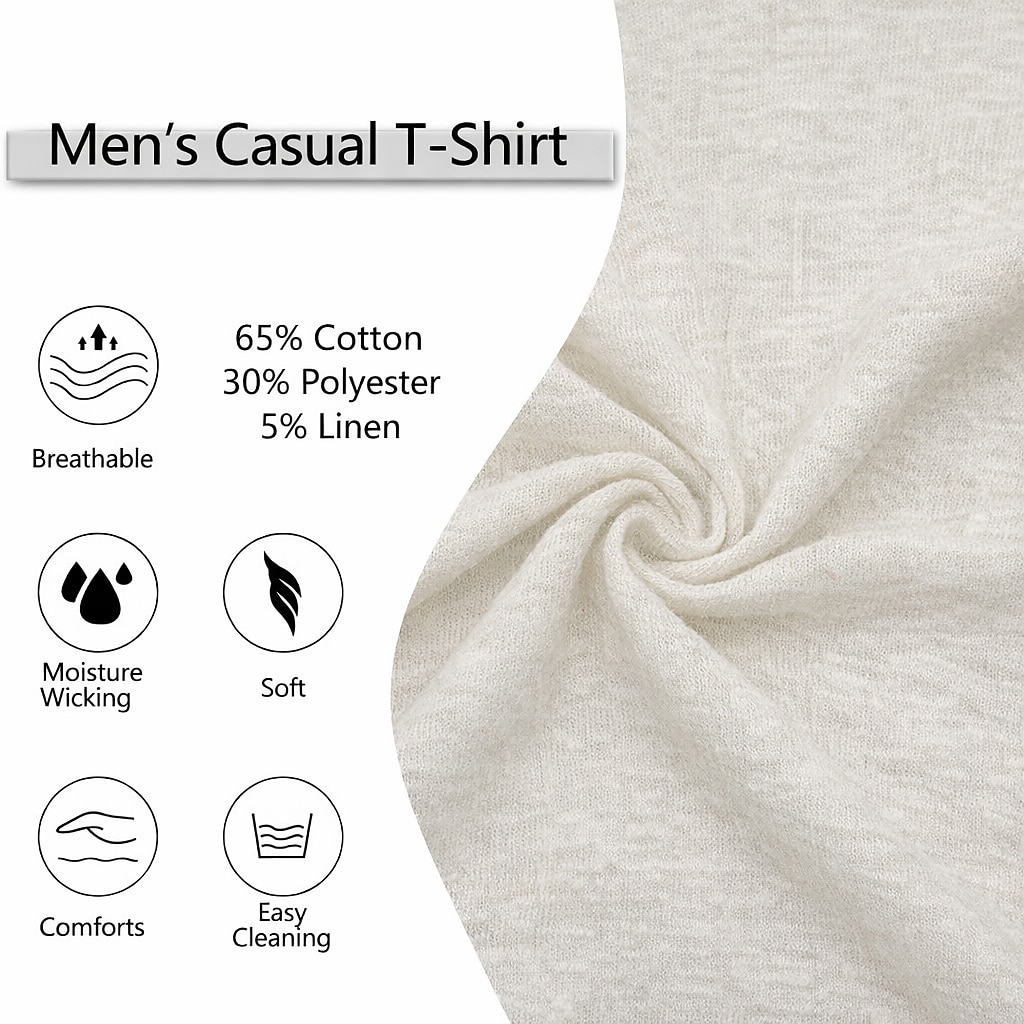 Men's Tee Top Linen T-Shirt Long Sleeve V Neck Summer Spring Solid Color Plain Daily Casual Street Style Plain Casual Outdoor Street Blue Lake blue Black Top Tee for Men