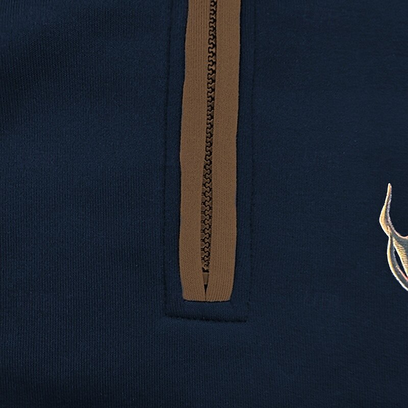 Men's Sweatshirt Quarter Zip Sweatshirt Black Navy Blue Brown Gray Half Zip Reindeer Print Christmas Daily Holiday Streetwear Casual Thin fleece Fall & Winter Clothing Apparel Hoodies Sweatshirts