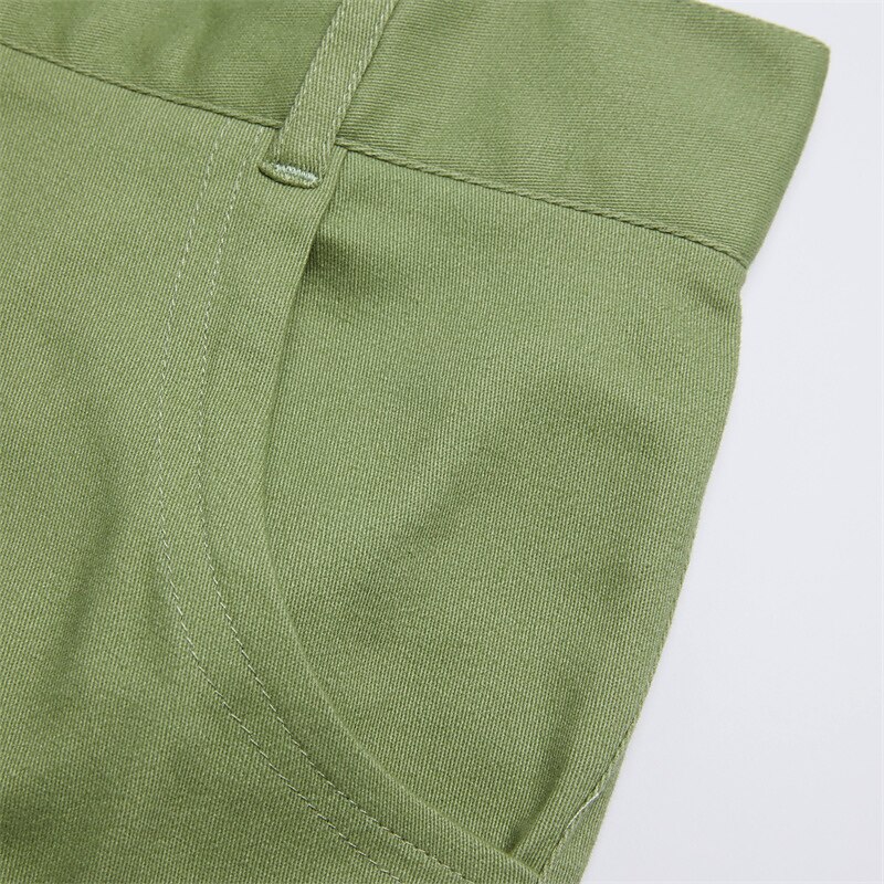 Men's Cargo Shorts Shorts Casual Shorts Multi Pocket Straight Leg Fake Zipper Pocket Plain Comfort Knee Length Casual Daily Holiday Fashion Streetwear Black Green Micro-elastic