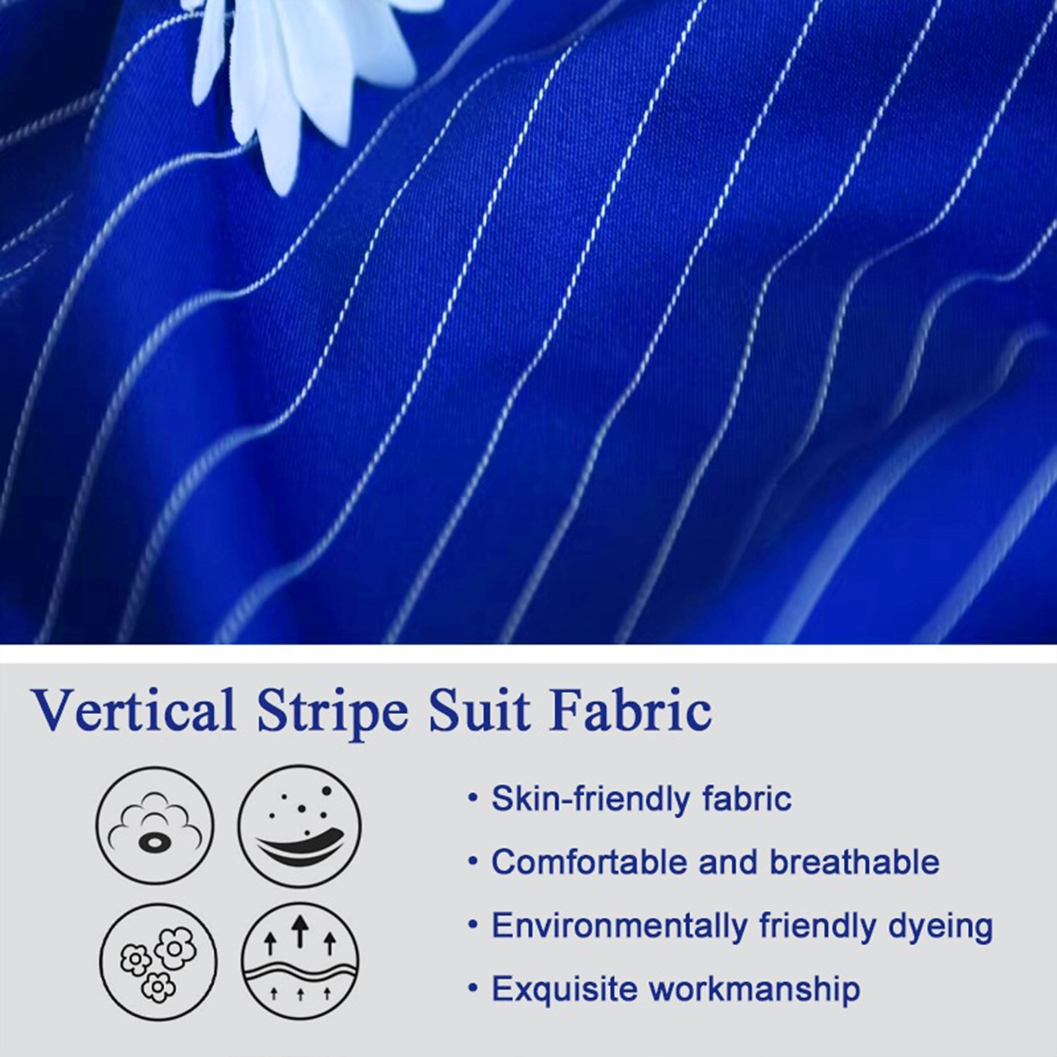 Men's Graduation Blazer Cocktail Attire Business Formal Evening Wedding Party Only tops Fashion Casual Summer Spring &  Fall Polyester Stripes Pocket Casual / Daily Single Breasted Blazer Black White