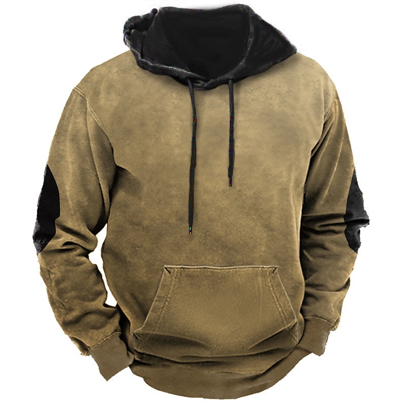 Men's Color Block Graphic Daily Sports 3D Print Basic Streetwear Designer Spring &  Fall Clothing Apparel Hoodies