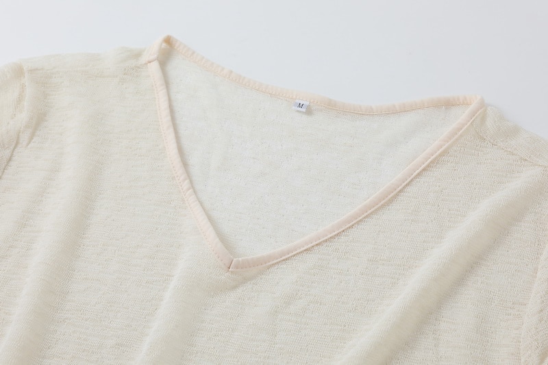 Men's T Shirt Tee Tee Top Long Sleeve Shirt Long Sleeve V Neck Summer Spring Plain Fashion Designer Basic Classic Vacation Street Going out Black Sky Blue Purple Top Tee for Men