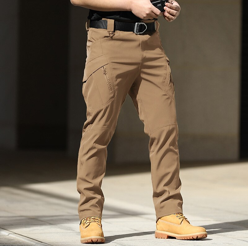 Men's Cargo Pants Cargo Trousers Tactical Pocket Classic Multiple Pockets Solid Color Comfort Outdoor Full Length Casual Daily Streetwear Stylish Black Army Green Micro-elastic