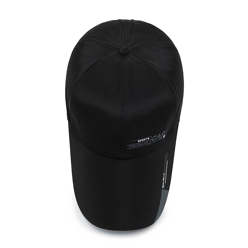 Men's Baseball Cap Black White Polyester Print Fashion Classic & Timeless Chic & Modern Outdoor Daily Letter Portable Breathable