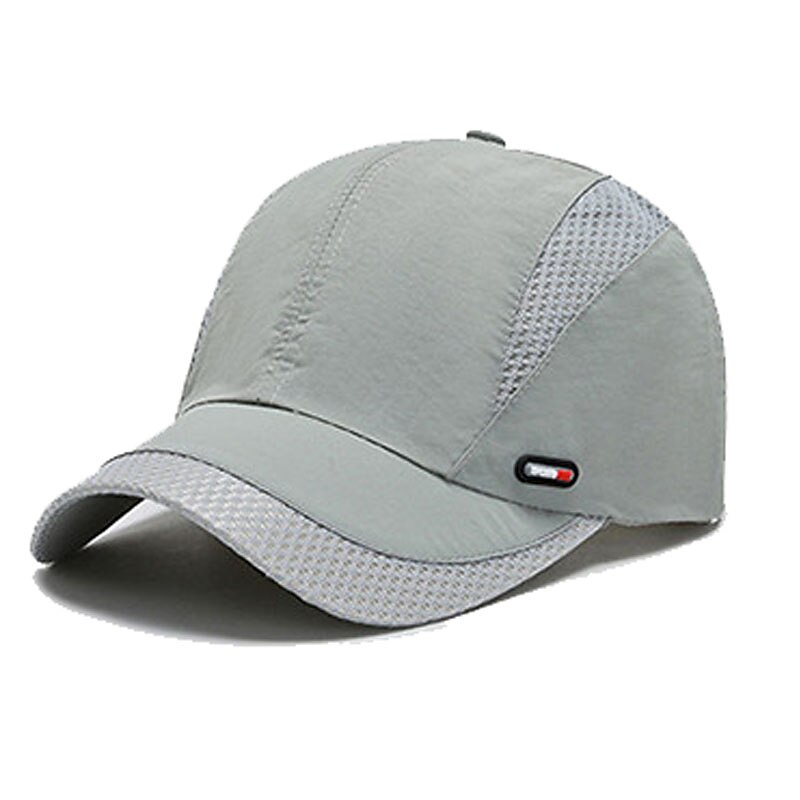 Men's Baseball Cap Dark Grey Black Mesh Patchwork Patchwork Adjustable Sun Protection Breathable Lightweight