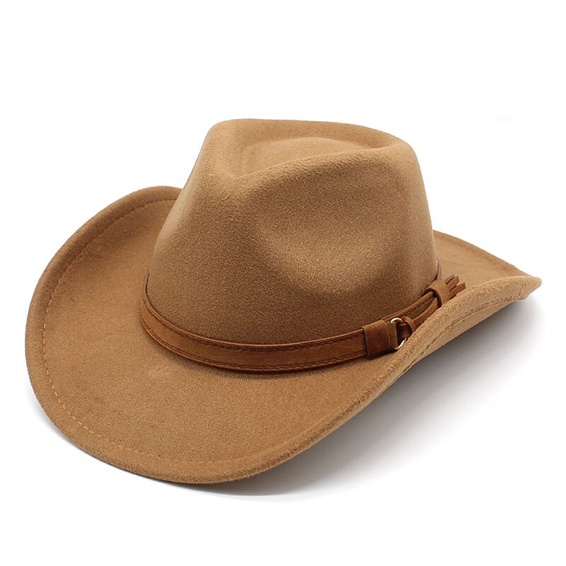 Men's Kentucky Derby Hat Sun Hat Cowboy Hat Fedora Trilby Hat Black Red Woolen Vintage Style Fashion 18th Century State of Texas Daily Theme Party Solid / Plain Color Sunscreen Cosplay