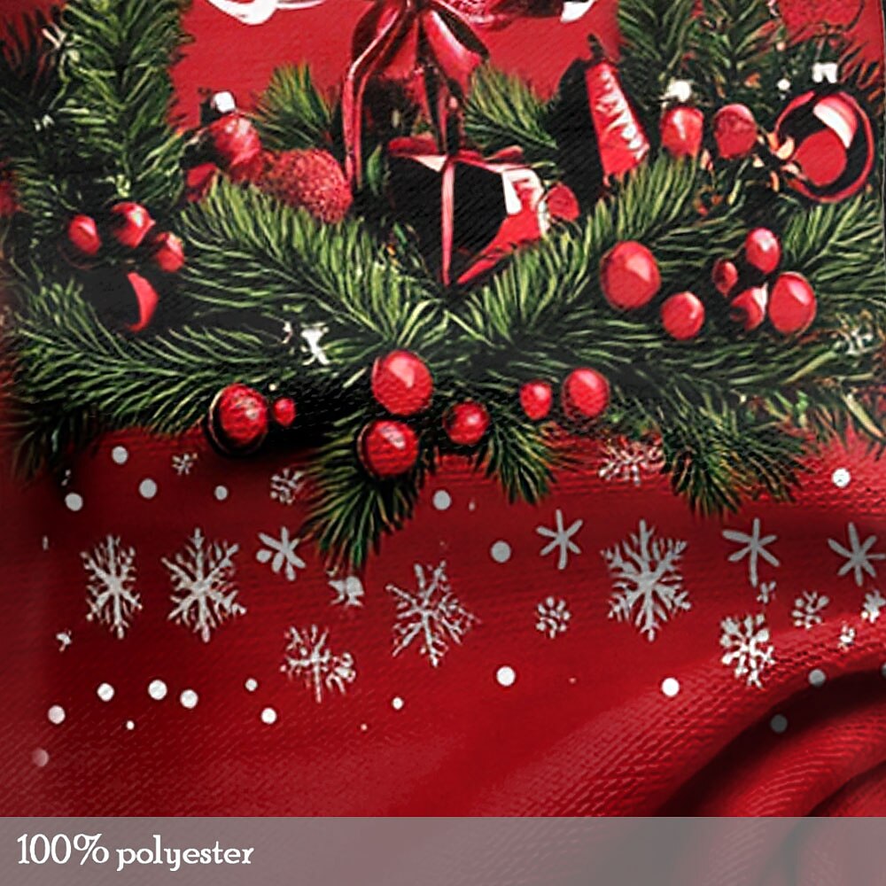 Christmas Men's Christmas Costume 3D T-shirts Tree Snowflake Fashion Casual 3D Print Tee Party Street Black / Red Black White Short Sleeve Crew Neck Summer Spring Clothing Apparel S M L XL XXL XXXL