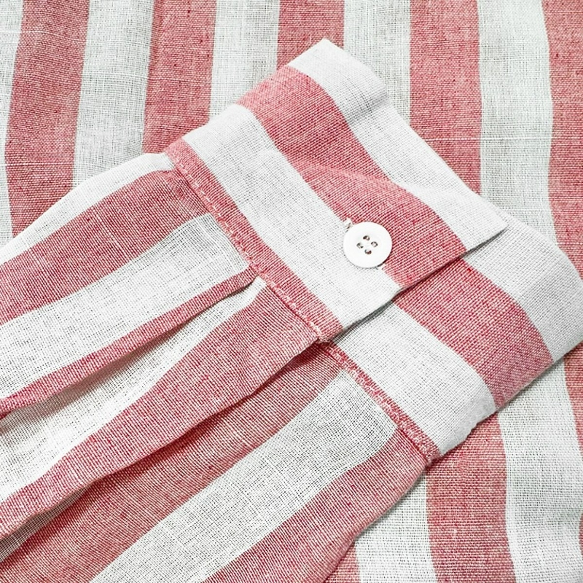 2-Pack Men's Shirt Cotton Linen Shirt Summer Shirt Beach Shirt Striped Shirts Vertical Stripes Casual Vacation Pink+Yellow Yellow+green Green+pink Navy Blue+Yellow Long Sleeve Turndown Summer Spring Clothing