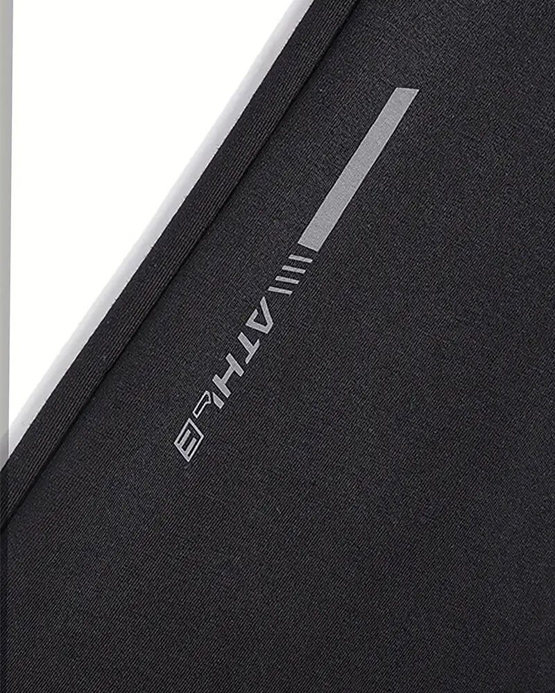 Men's Athletic Pants Jogging Pants Training Pants Pocket Elastic Waist Plain Comfort Sports Outdoor Sports Black Light Grey Micro-elastic