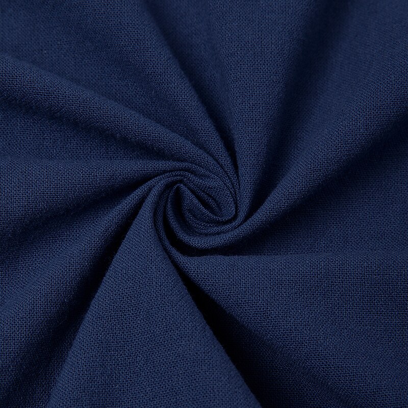 Men's Shirt Linen Shirt Summer Shirt Beach Shirt Coat Solid Color Formal Party Evening Wear White Navy Blue Khaki Long Sleeve Shawl Collar Spring &  Fall Cross-Seasons Clothing Apparel Buttons