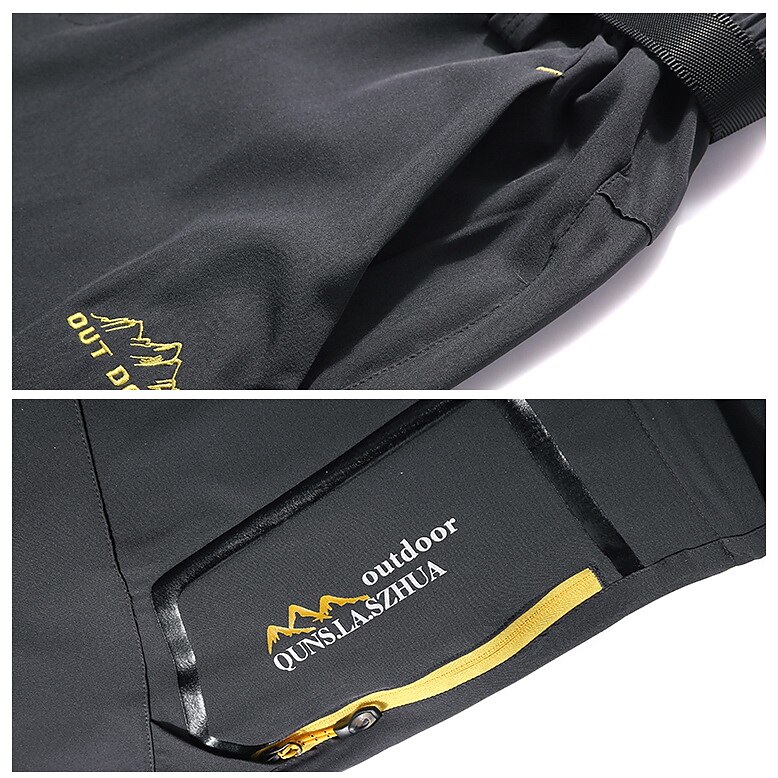 Men's Convertible Pants / Zip Off Outdoor Fishing Travel Hiking Cargo Work Safari Pants Trousers Summer Waterproof Quick Dry Lightweight Breathable Elastane Zipper Pocket Elastic Waist Bottoms