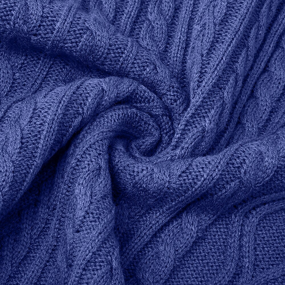 Men's Christmas Sweaters Pullover Sweater Jumper Cable Knit Regular Tops Knitted Quarter Zip Plain Stand Collar Modern Contemporary Xmas Work Clothing Apparel Winter Black White M L XL