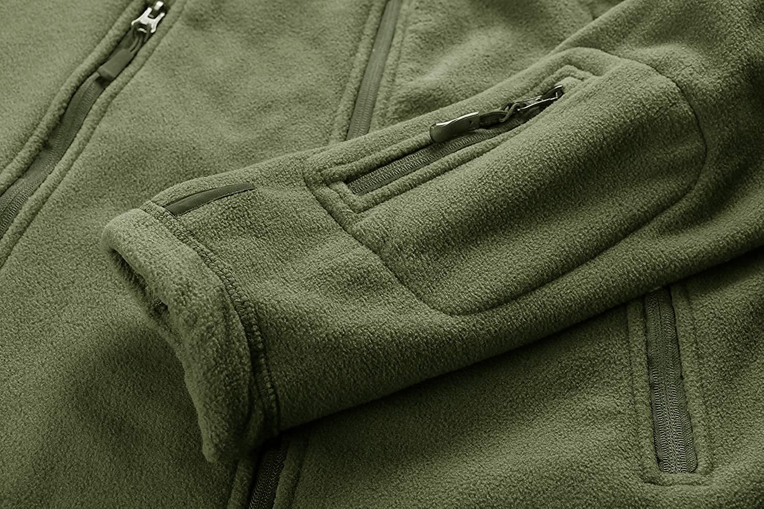 Men's Warm Military Tactical Jacket Sport Fleece Hooded Jacket Winter Adventure Jacket Coats Outdoor Windproof Multi Pockets Lightweight Full Zip Jacket Trench Coat Top Camping Hunting Fishing