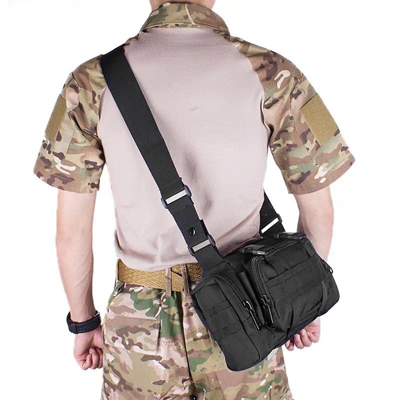 Nylon Outdoor Crossbody Bag Fishing Climbing Hiking Camping Shoulder Bags Waterproof Pouch Bag