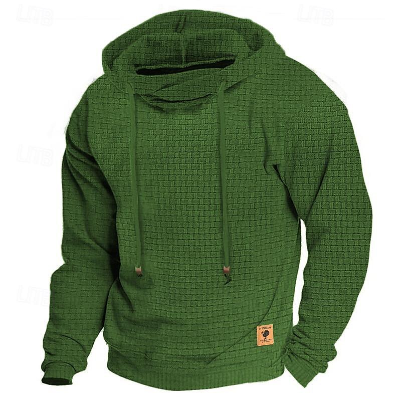 Men's Hoodie Black White Army Green Red Navy Blue Hooded Plain Sports & Outdoor Daily Sports Designer Basic Casual Spring &  Fall Clothing Apparel Hoodies Sweatshirts  Long Sleeve