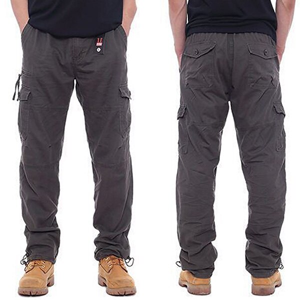 Men's Cargo Pants Hiking Pants Trousers Military Summer Outdoor Ripstop Breathable Quick Dry Zipper Pocket Pants / Trousers Bottoms ArmyGreen Army Yellow Cotton Hunting Fishing Climbing M L XL XXL