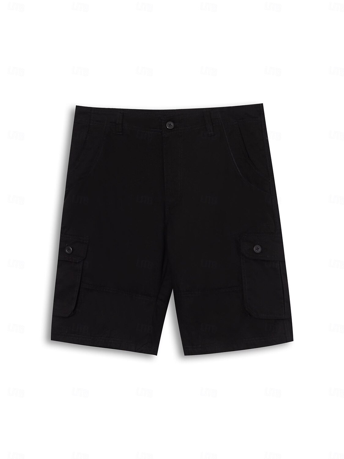 Men's Cargo Shorts Shorts Hiking Shorts Multi Pocket Plain Wearable Knee Length Outdoor Casual Daily 100% Cotton Sports Fashion Black Yellow