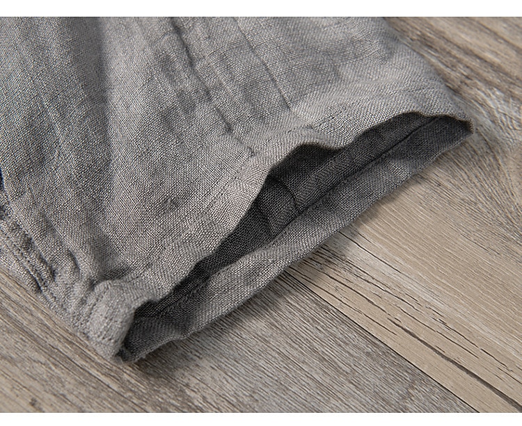 Men's Linen Henyey T-Shirt Knit Tee Tee Top Short Sleeve Henley Summer Solid Color Fashion Lightweight Basic Plain Casual Vacation Street Black White Gray Top Tee for Men