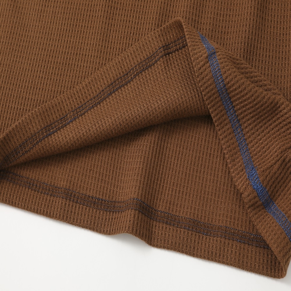 Men's Waffle Henley Shirt Tee Plaid Checkered Henley Outdoor Casual Short Sleeve Button Clothing Apparel Fashion Designer Comfortable