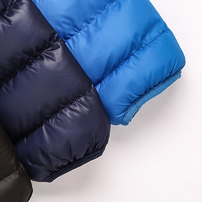 Men's Winter Coat Winter Jacket Puffer Jacket Quilted Jacket Zipper Pocket Hiking Windproof Warm Outdoor Winter Quilted Solid / Plain Color Black Burgundy Blue Dark Blue Puffer Jacket