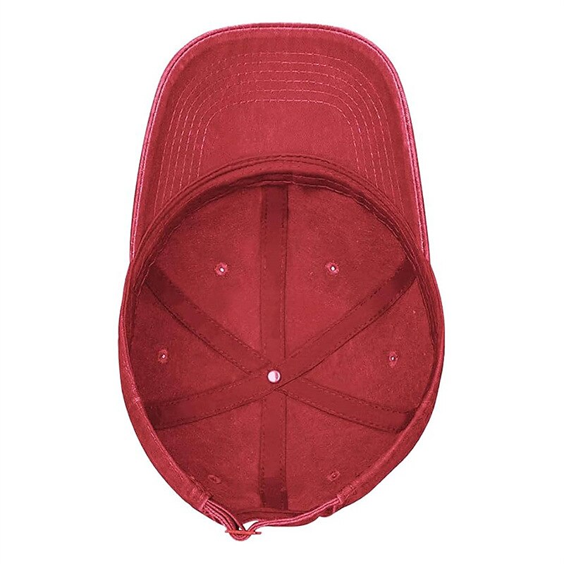 Men's Baseball Cap Sun Hat Trucker Hat Black Wine Cotton Adjustable Fashion Daily Wear Festival Graphic Pattern Casual / Daily