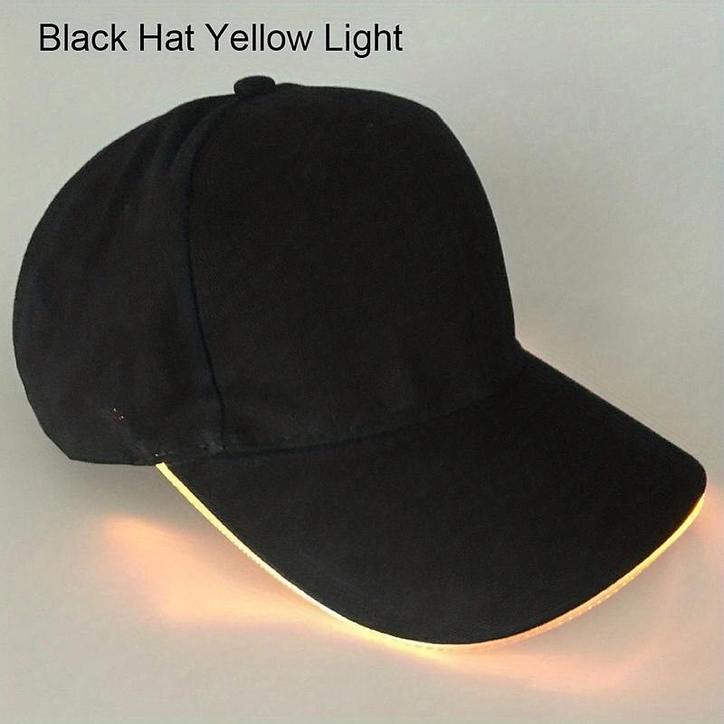 Led Luminous Hat Luminous Baseball Cap Outdoor Sun Visor Sunscreen Cap Luminous Cap