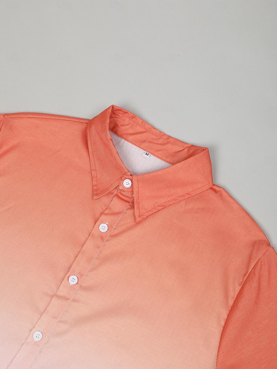 Men's Shirt Button Up Shirt Casual Shirt Summer Shirt Beach Shirt Pink Navy Blue Blue Short Sleeve Gradient Lapel Summer Casual Daily Clothing Apparel