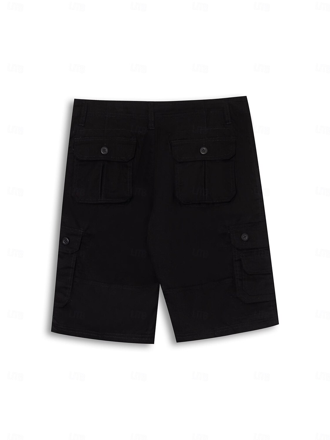 Men's Cargo Shorts Shorts Hiking Shorts Multi Pocket Plain Wearable Knee Length Outdoor Casual Daily 100% Cotton Sports Fashion Black Yellow