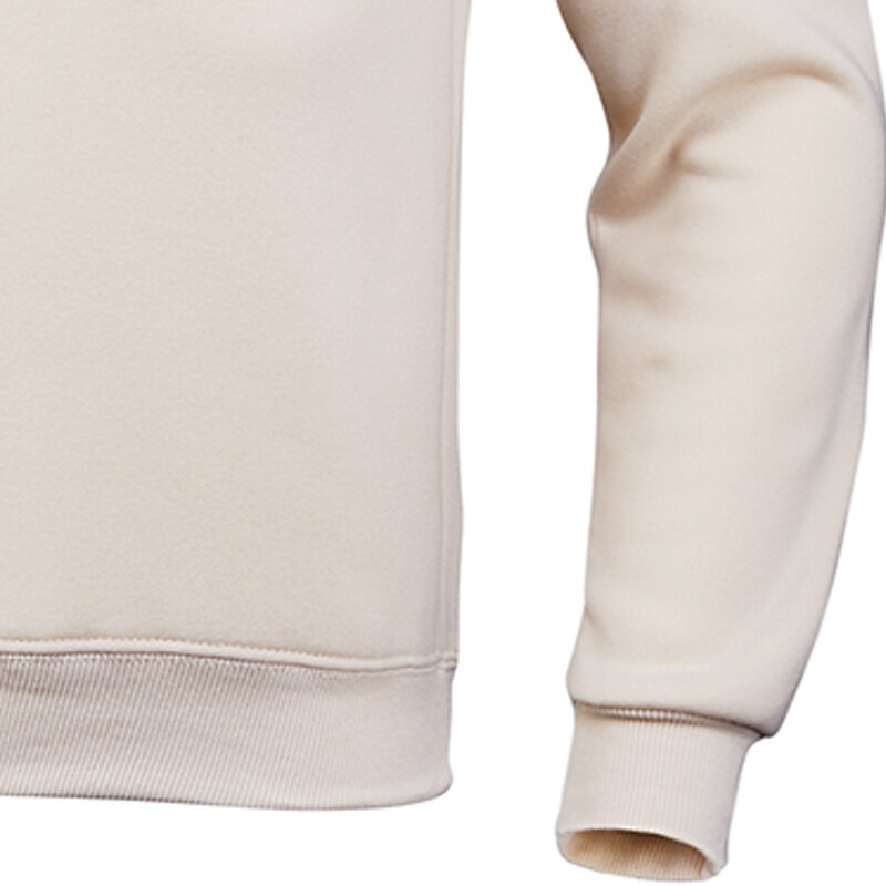 Men's Sweatshirt Fleece Sweatshirt Pullover Fleece lined Hoodie Black White Yellow Pink Red Crew Neck Plain Sports & Outdoor Casual Daily Polyester Streetwear Cool Sportswear Spring &  Fall Clothing