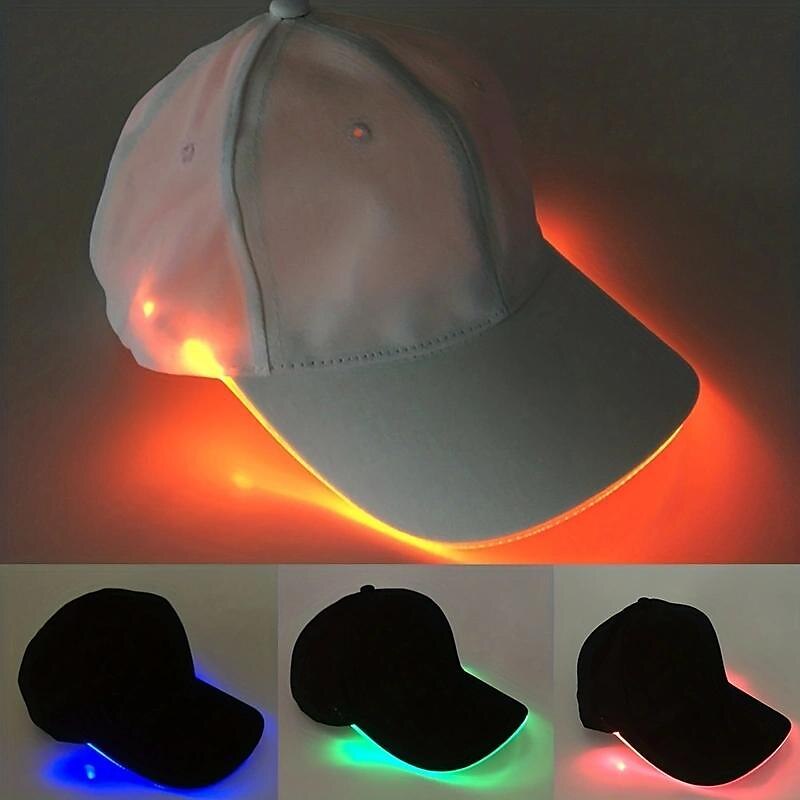 Led Luminous Hat Luminous Baseball Cap Outdoor Sun Visor Sunscreen Cap Luminous Cap