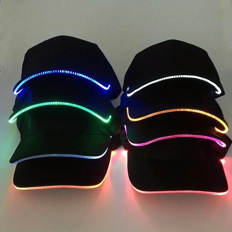 Led Luminous Hat Luminous Baseball Cap Outdoor Sun Visor Sunscreen Cap Luminous Cap