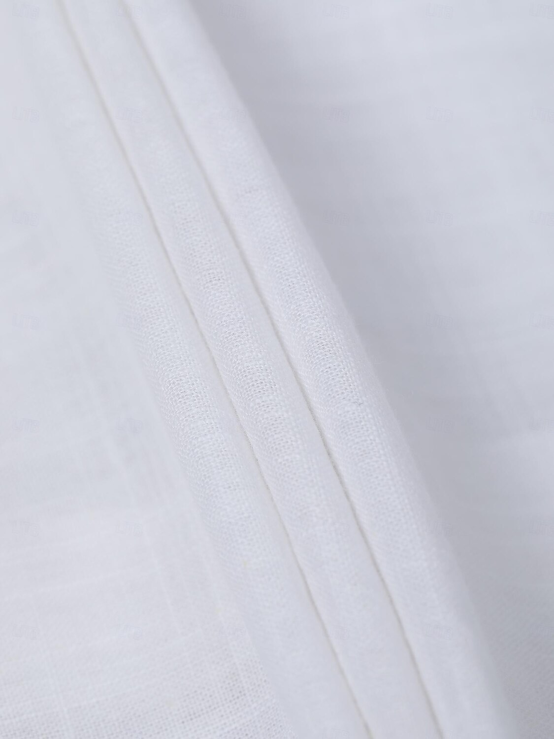 Men's Shirt Linen Shirt Button Up Shirt Summer Shirt Beach Shirt Black White Blue Short Sleeve Plain Band Collar Summer Casual Daily Clothing Apparel