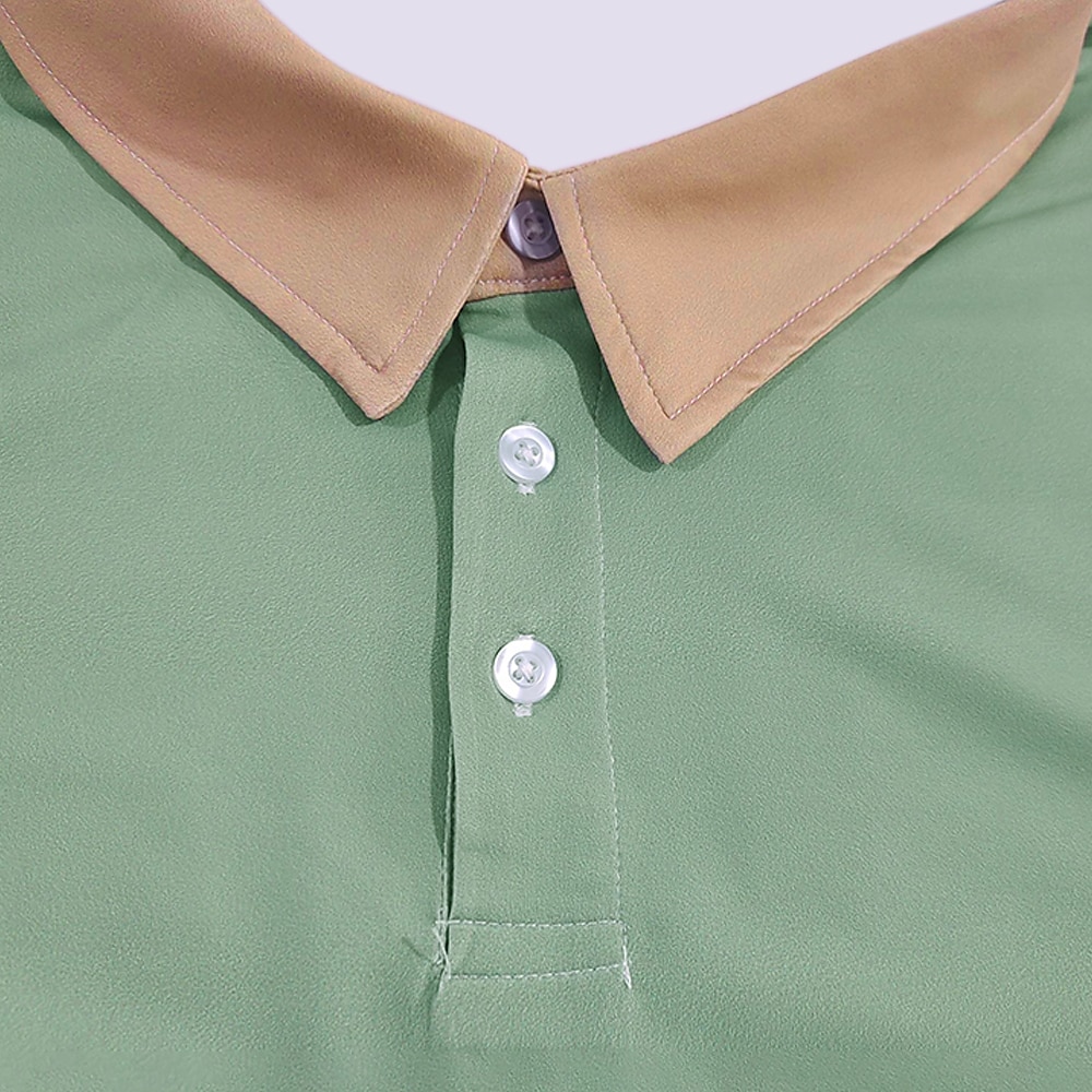 Men's Penguin Polo Short Sleeve Polo Shirts Collared Shirts Casual Resort Outdoor Daily Wear Vacation Wear 3D Print Summer Pink Brown Green