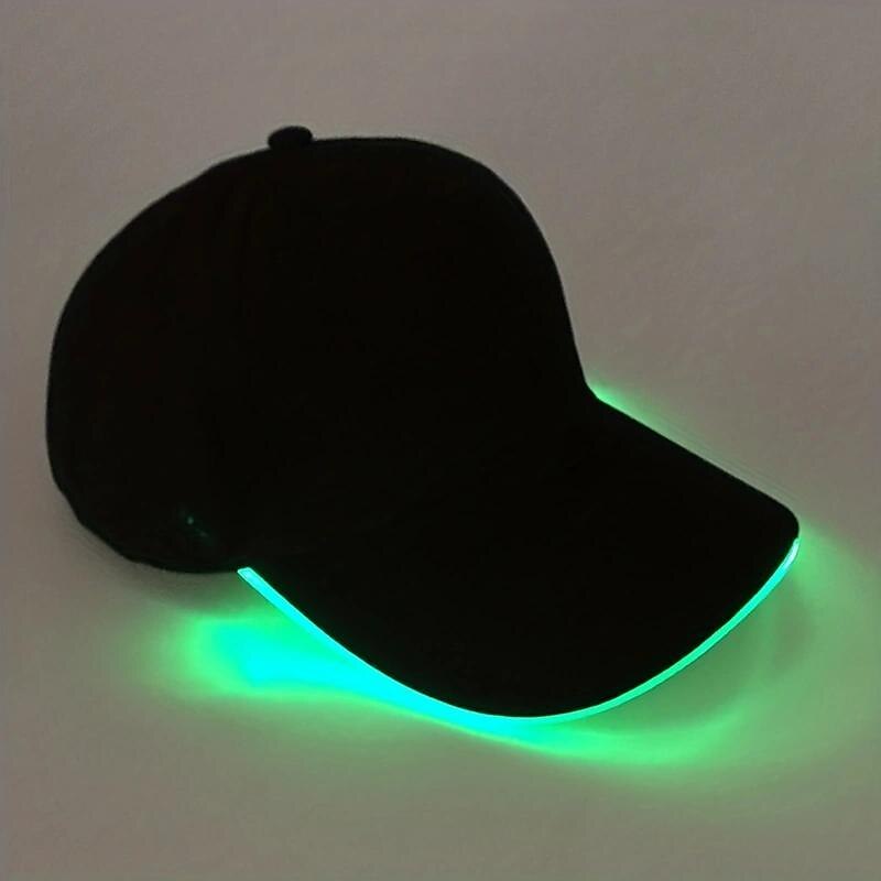 Led Luminous Hat Luminous Baseball Cap Outdoor Sun Visor Sunscreen Cap Luminous Cap