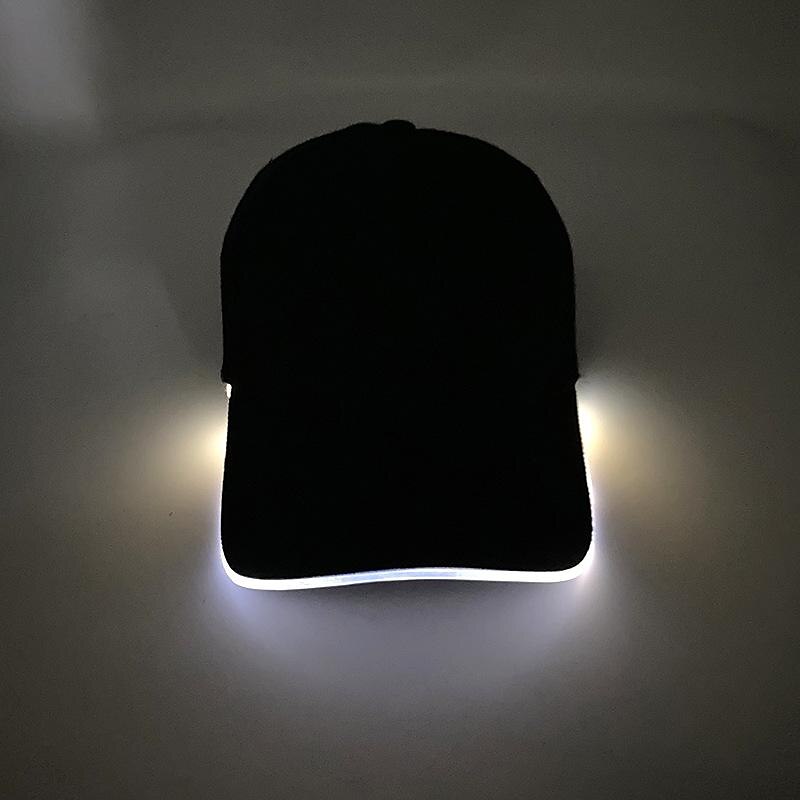 Led Luminous Hat Luminous Baseball Cap Outdoor Sun Visor Sunscreen Cap Luminous Cap