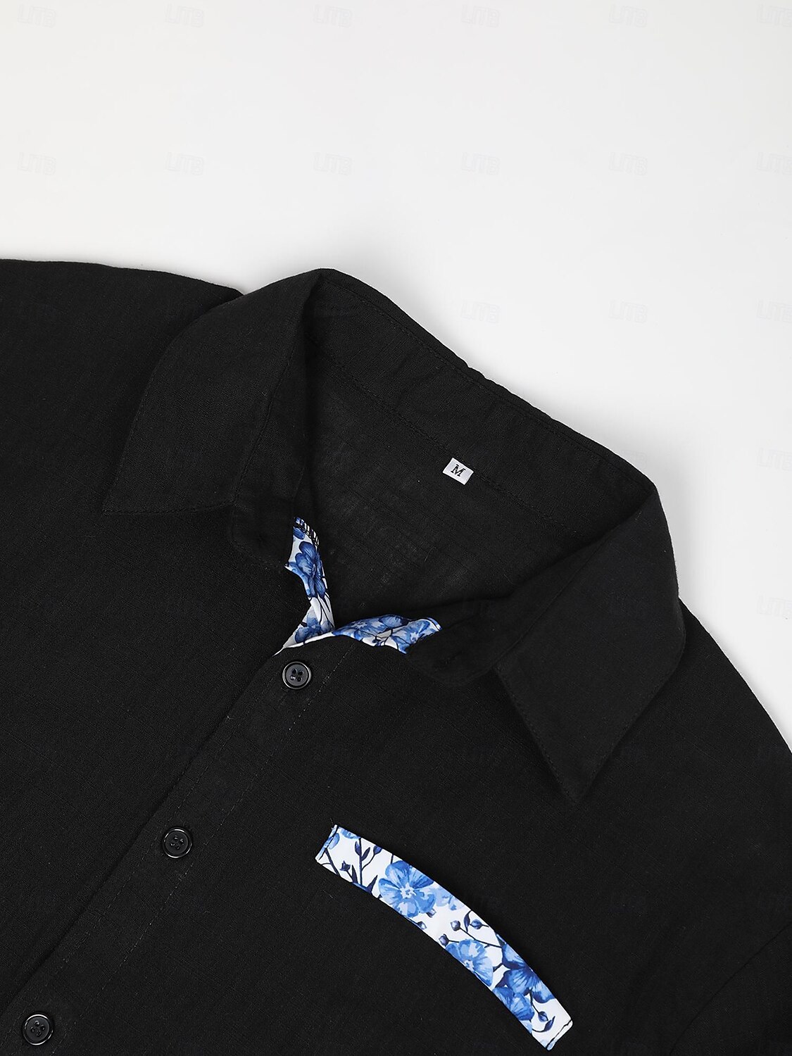 Men's Linen Shirt Casual Shirt Summer Shirt Beach Shirt Black White Pink Short Sleeve Plain Lapel Spring & Summer Hawaiian Holiday Clothing Apparel Front Pocket