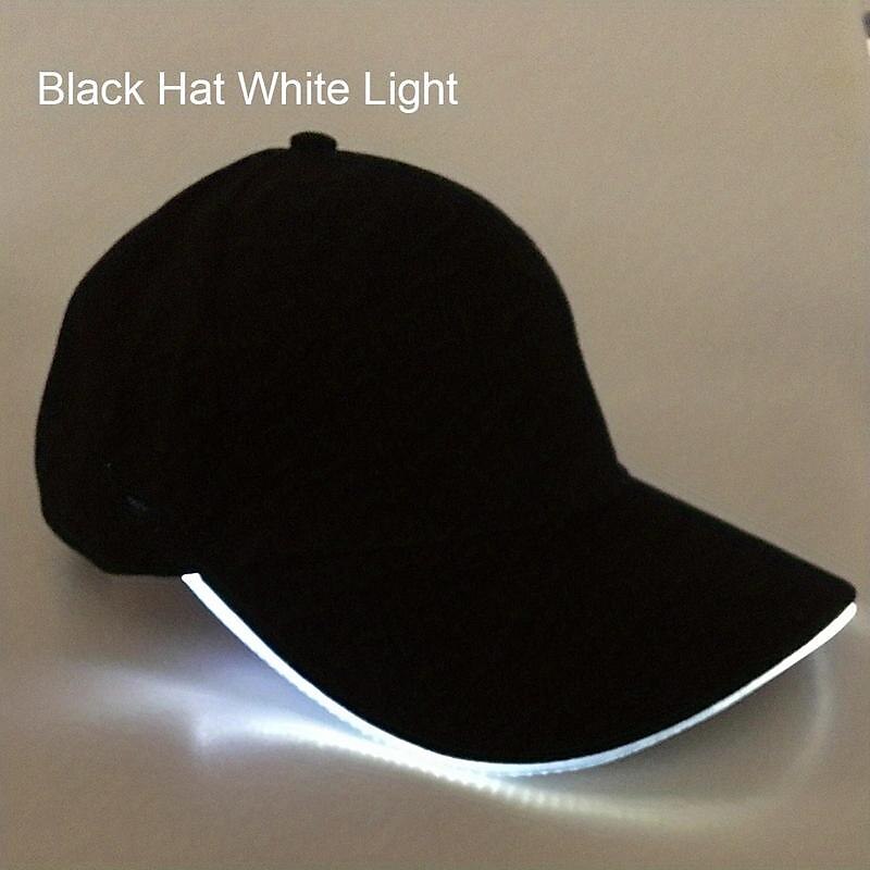 Led Luminous Hat Luminous Baseball Cap Outdoor Sun Visor Sunscreen Cap Luminous Cap