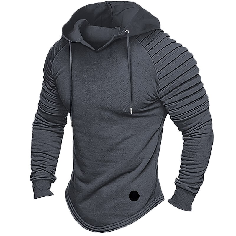 Men's Hoodie Black White Army Green Red Khaki Hooded Plain Sports & Outdoor Daily Holiday Streetwear Cool Casual Fall & Winter Clothing Apparel Hoodies Sweatshirts  Long Sleeve