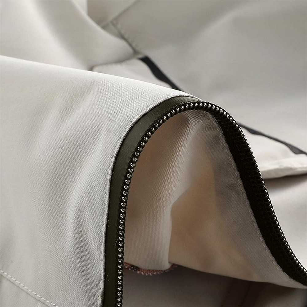 Men's Winter Coat Winter Jacket Sport Coat Waterproof Outdoor Jacket Camping & Hiking  Windbreaker Zipper Pocket Fall Winter Solid Color Fashion Streetwear Hooded Regular Wine Black White Army Green