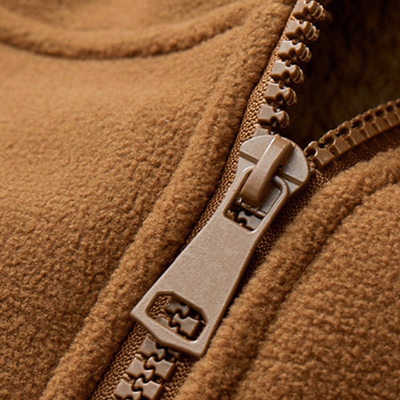 Men's Hoodie Full Zip Hoodie Zip Hoodie Sweatshirt Zip Up Hoodies Sherpa Fleece Hoodie Blue Black Army Green Brown Hooded Plain Zip Up Pocket Sports & Outdoor Daily Holiday Polyester Streetwear Basic