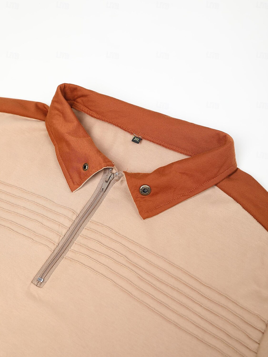 Men's Tee Top Block Standing Collar Street Vacation Long Sleeve Clothing Apparel Fashion Designer Basic