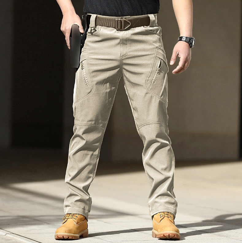 Men's Cargo Tactical Pocket Classic Multiple Solid Color Comfort Outdoor Full Length Casual Daily Streetwear Stylish Micro-elastic Cargo Pants