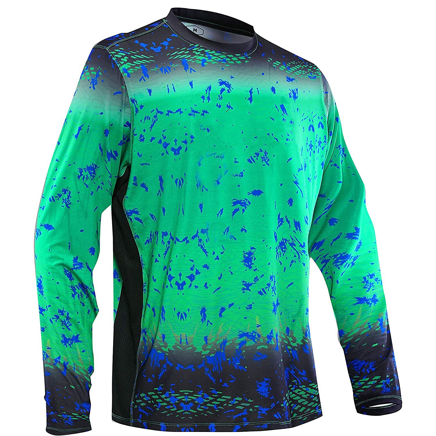 Men's Fishing Shirt Outdoor Long Sleeve UPF50+ UV Protection Breathable Quick Dry Lightweight Top Summer Spring Outdoor Fishing Yellow / Black Dark Gray Green Black