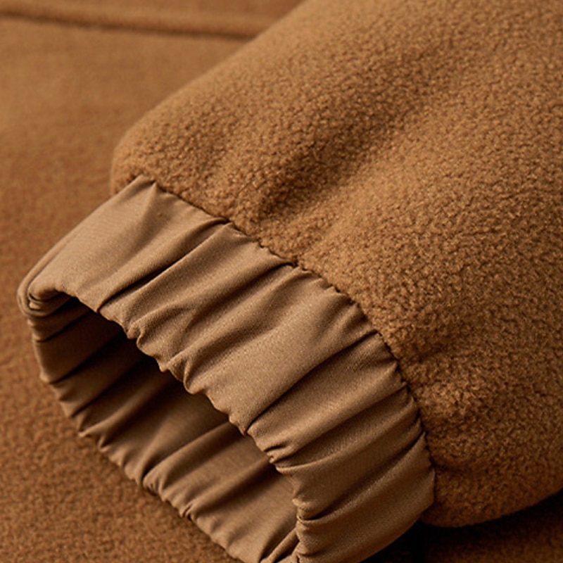 Men's Hoodie Full Zip Hoodie Zip Hoodie Sweatshirt Zip Up Hoodies Sherpa Fleece Hoodie Blue Black Army Green Brown Hooded Plain Zip Up Pocket Sports & Outdoor Daily Holiday Polyester Streetwear Basic