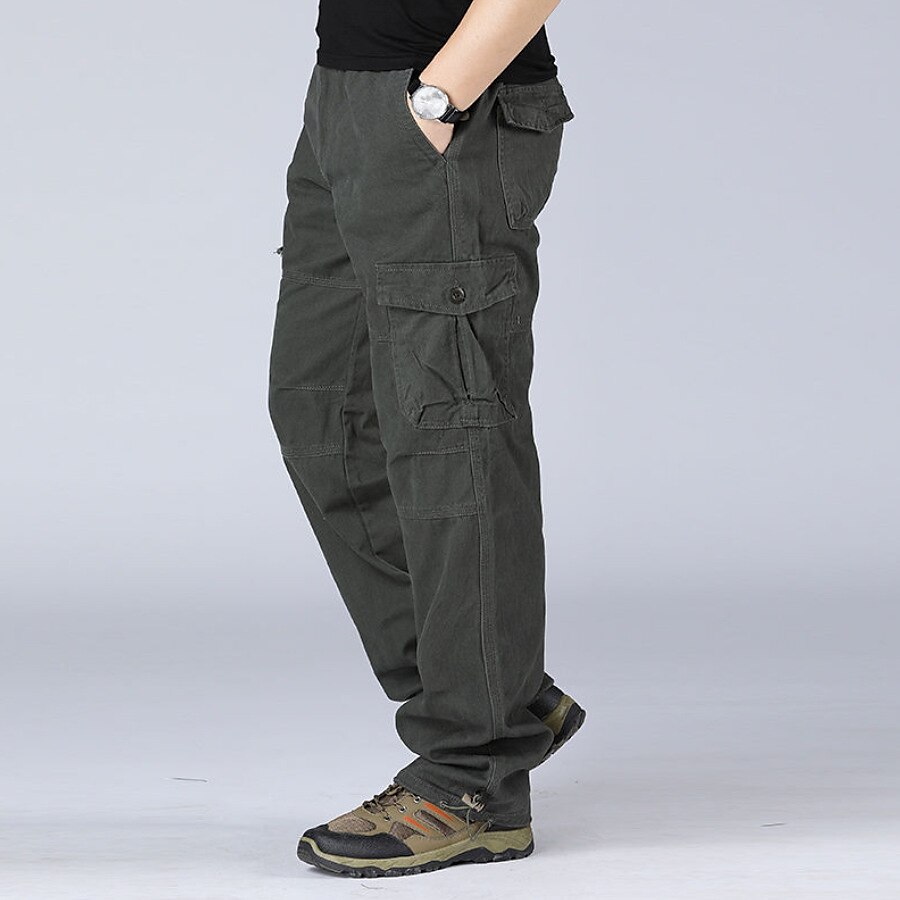 Men's Cargo Pants Hiking Pants Trousers Military Summer Outdoor Ripstop Breathable Quick Dry Zipper Pocket Pants / Trousers Bottoms ArmyGreen Army Yellow Cotton Hunting Fishing Climbing M L XL XXL